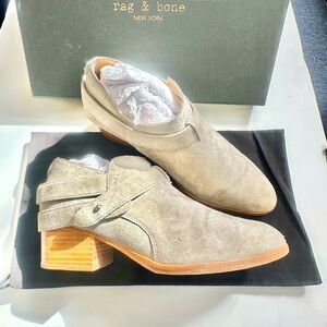 Rag & Bone Harley Boot Cemento Sued color with box. Short boot